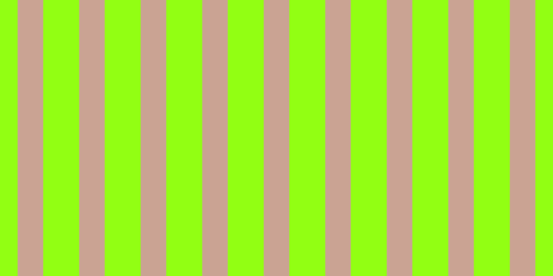 #92ff13, #caa393 vertical lines, thirty-seven pixels wide, fifty-two pixels apart
