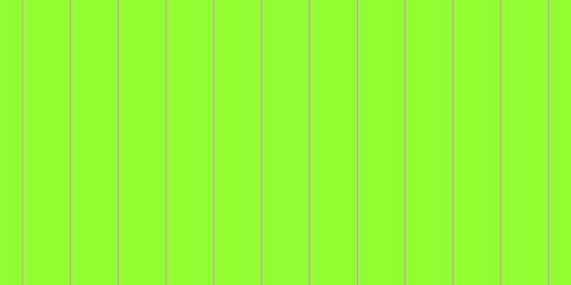 #92ff34, #caa393 vertical lines, two pixels wide, sixty-five pixels apart