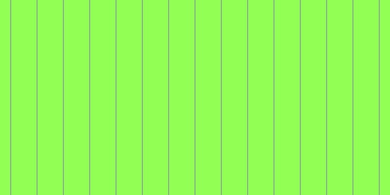 #92ff55, #88a393 vertical lines, two pixels wide, fifty-two pixels apart