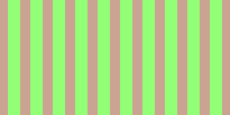 #92ff76, #caa393 vertical lines, thirty-five pixels wide, forty-three pixels apart