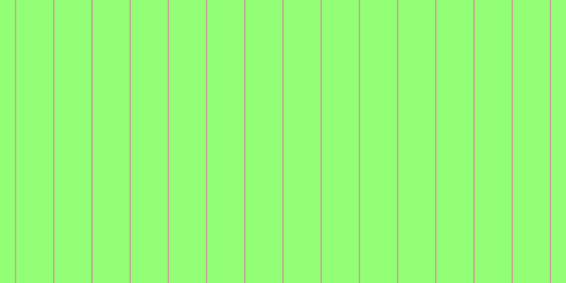 #92ff76, #caa393 vertical lines, two pixels wide, fifty-two pixels apart