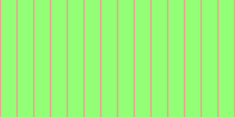 #92ff76, #eba393 vertical lines, five pixels wide, fifty-two pixels apart
