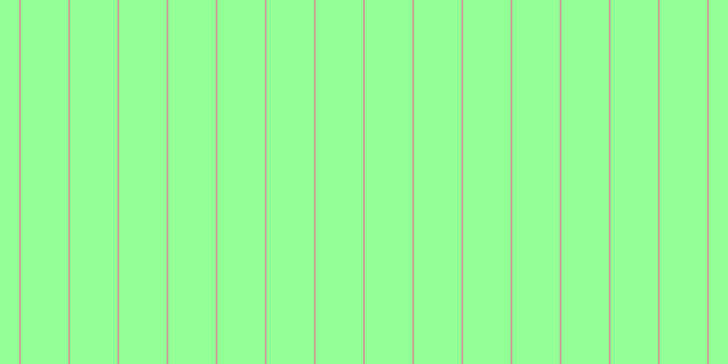#92ff97, #caa393 vertical lines, two pixels wide, fifty-two pixels apart