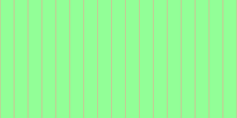 #92ff97, #eba393 vertical lines, two pixels wide, forty-five pixels apart