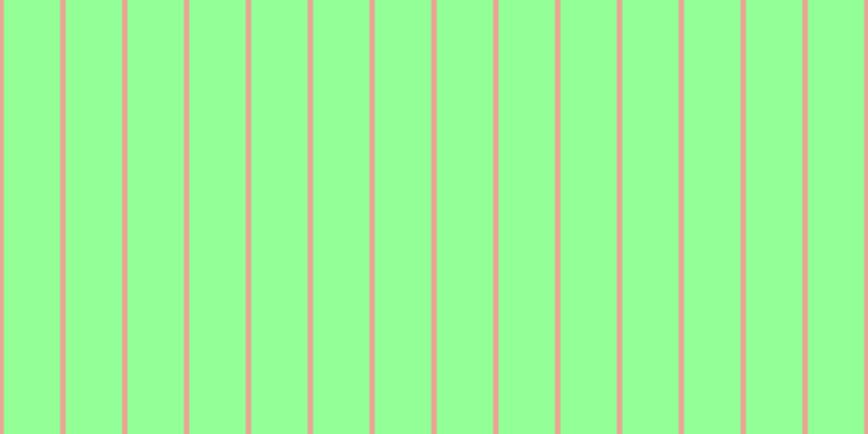 #92ff97, #eba393 vertical lines, five pixels wide, fifty-two pixels apart