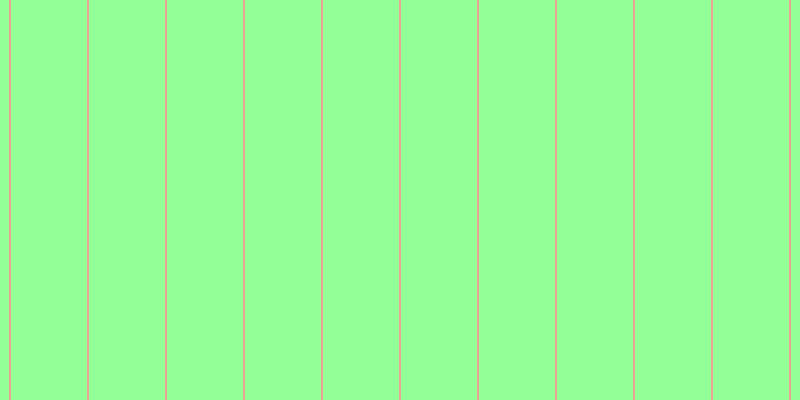 #92ff97, #eba393 vertical lines, two pixels wide, seventy-six pixels apart