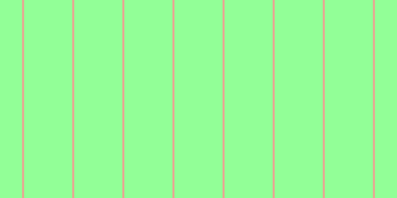 #92ff97, #eba393 vertical lines, four pixels wide, ninety-seven pixels apart