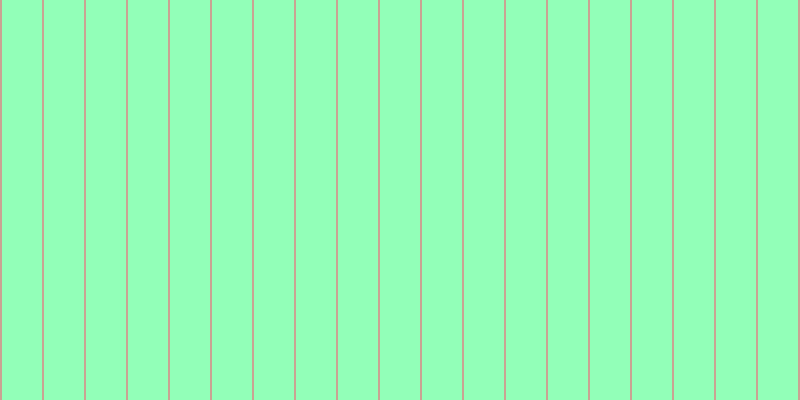 #92ffb8, #caa393 vertical lines, two pixels wide, forty pixels apart