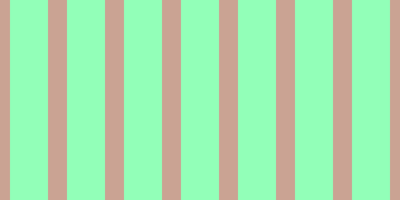 #92ffb8, #caa393 vertical lines, thirty-eight pixels wide, seventy-six pixels apart