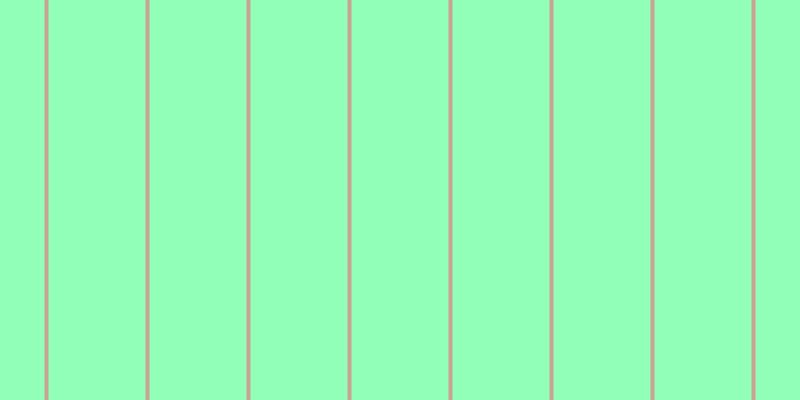 #92ffb8, #caa393 vertical lines, four pixels wide, ninety-seven pixels apart