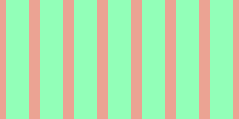 #92ffb8, #eba393 vertical lines, thirty-eight pixels wide, seventy-six pixels apart