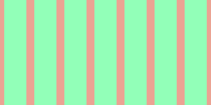 #92ffb8, #eba393 vertical lines, thirty pixels wide, eighty-four pixels apart