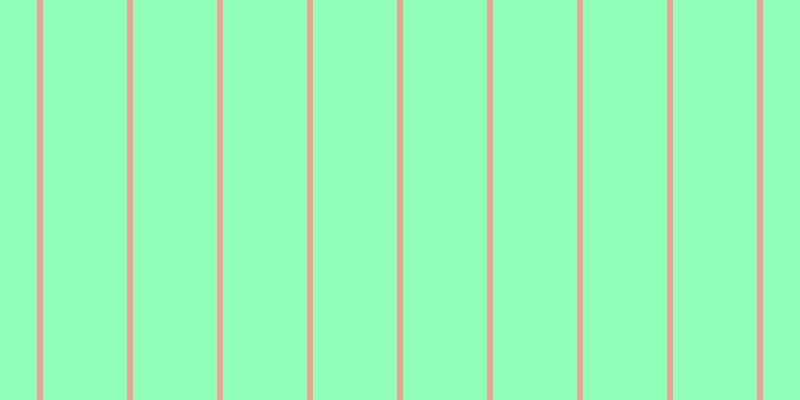 #92ffb8, #eba393 vertical lines, six pixels wide, eighty-four pixels apart