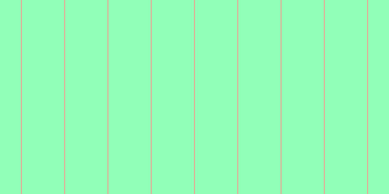 #92ffb8, #eba393 vertical lines, two pixels wide, eighty-seven pixels apart