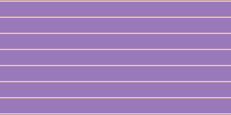 #9a79bb, #fcd393 horizontal lines, four pixels wide, fifty-two pixels apart