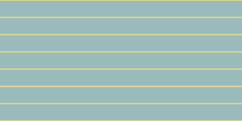 #9abbbb, #dbd393 horizontal lines, five pixels wide, fifty-two pixels apart