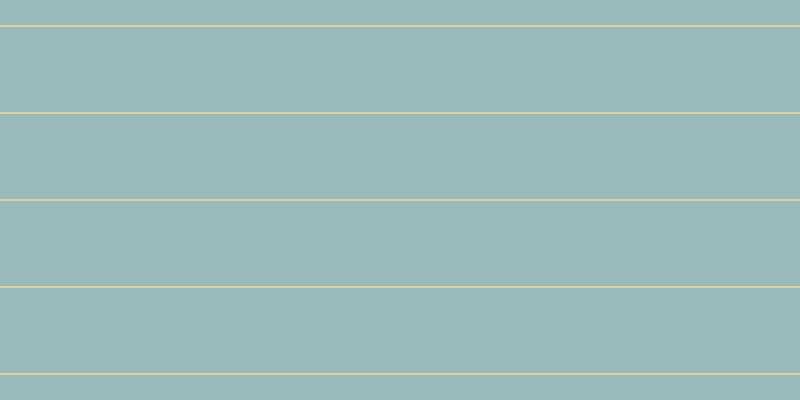 #9abbbb, #dbd393 horizontal lines, two pixels wide, eighty-five pixels apart