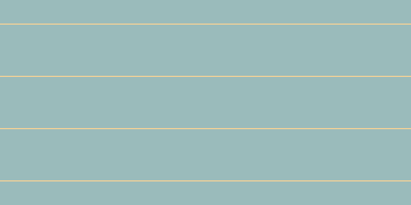 #9abbbb, #fcd393 horizontal lines, two pixels wide, one hundred pixels apart
