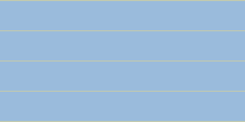 #9abbdc, #dbd393 horizontal lines, two pixels wide, ninety-seven pixels apart