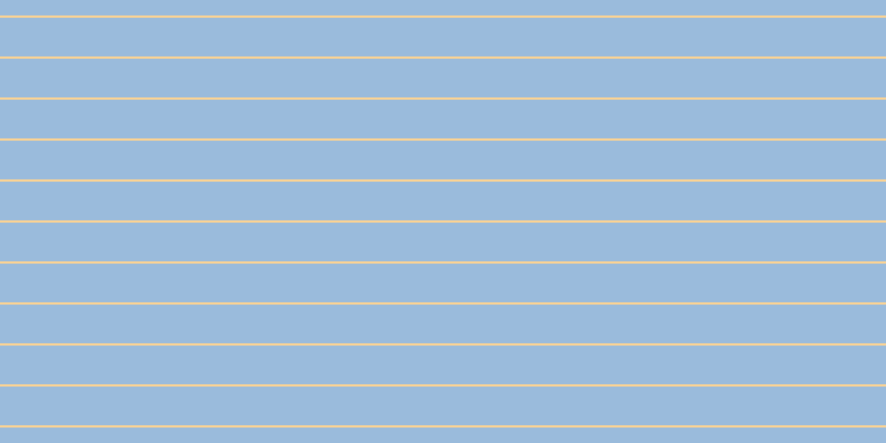 #9abbdc, #fcd393 horizontal lines, two pixels wide, thirty-five pixels apart