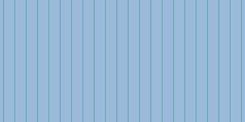 #9abbdc, #46a393 vertical lines, two pixels wide, thirty-five pixels apart
