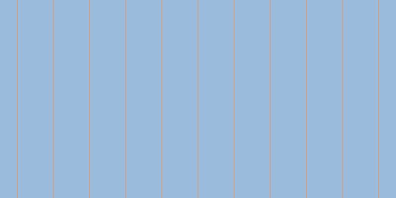 #9abbdc, #caa393 vertical lines, two pixels wide, seventy-one pixels apart