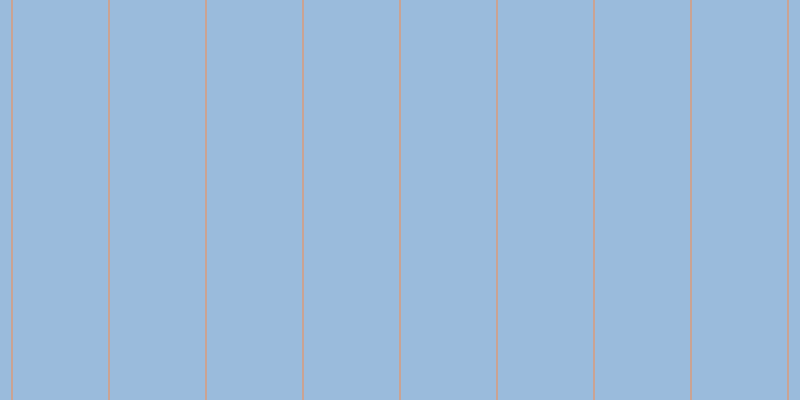 #9abbdc, #caa393 vertical lines, two pixels wide, ninety-five pixels apart