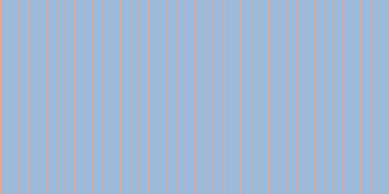 #9abbdc, #eba393 vertical lines, two pixels wide, seventeen pixels apart