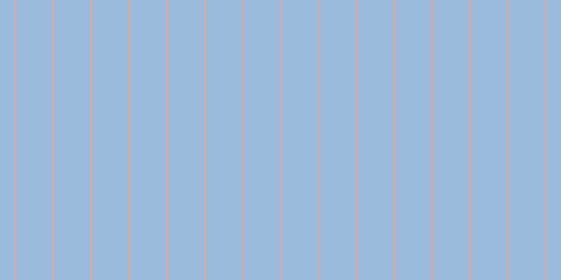 #9abbdc, #eba393 vertical lines, two pixels wide, fifty-two pixels apart