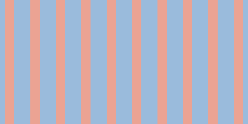 #9abbdc, #eba393 vertical lines, thirty pixels wide, fifty-two pixels apart