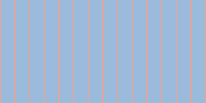 #9abbdc, #eba393 vertical lines, five pixels wide, fifty-two pixels apart