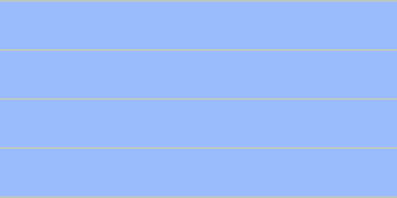 #9abbfd, #dbd393 horizontal lines, two pixels wide, ninety-seven pixels apart