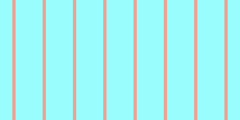#9afdfd, #eba393 vertical lines, eleven pixels wide, ninety pixels apart