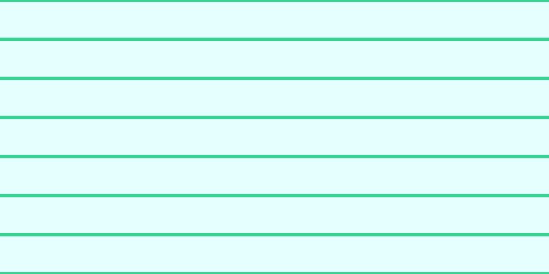#9afdfd (25%), #36d393 horizontal lines, five pixels wide, fifty-two pixels apart