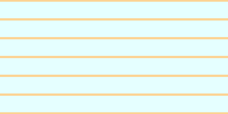 #9afdfd (25%), #fcd393 horizontal lines, eight pixels wide, fifty-eight pixels apart