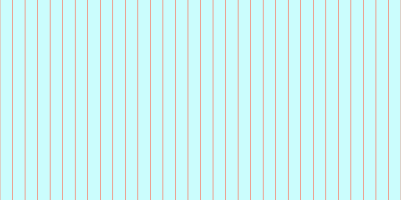 #9afdfd (50%), #eba393 vertical lines, two pixels wide, twenty-three pixels apart