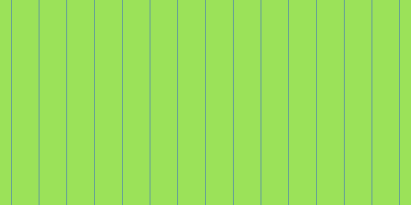#9be259, #67a393 vertical lines, two pixels wide, fifty-two pixels apart