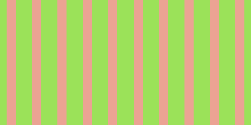 #9be259, #eba393 vertical lines, twenty-nine pixels wide, fifty-two pixels apart