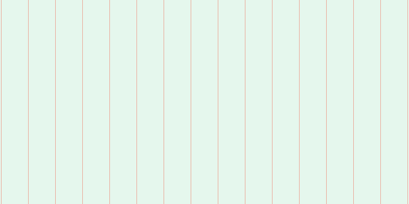 #9be2bc (25%), #eba393 vertical lines, one pixels wide, fifty-two pixels apart