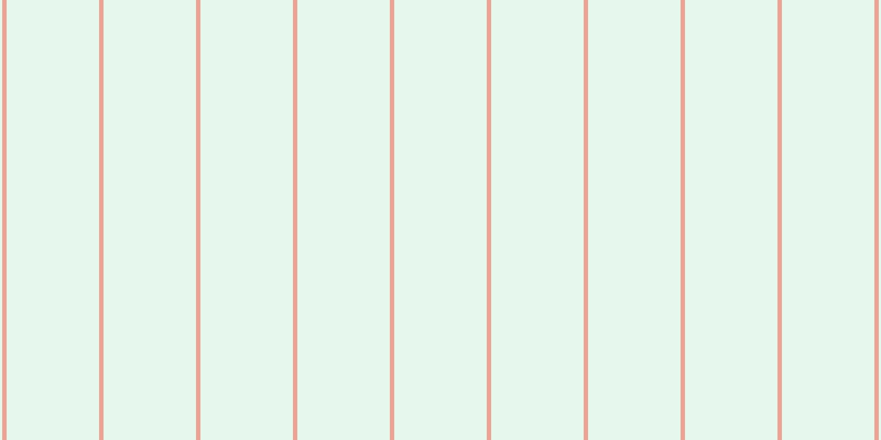 #9be2bc (25%), #eba393 vertical lines, four pixels wide, eighty-four pixels apart