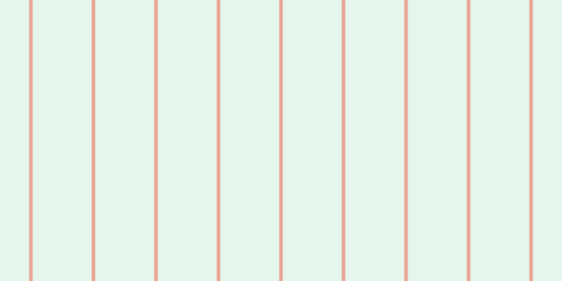 #9be2bc (25%), #eba393 vertical lines, five pixels wide, eighty-four pixels apart