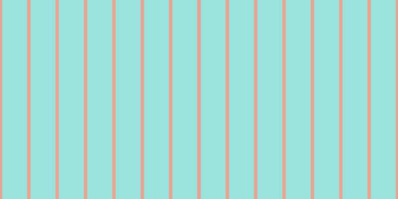 #9be2dd, #eba393 vertical lines, seven pixels wide, fifty pixels apart