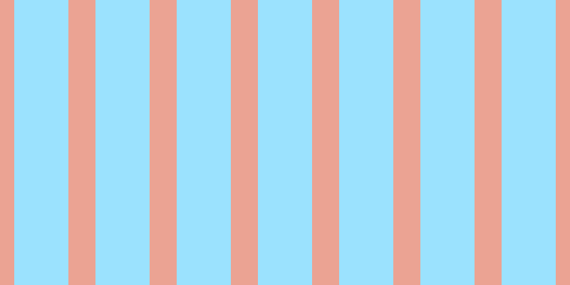 #9be2fe, #eba393 vertical lines, thirty-eight pixels wide, seventy-six pixels apart