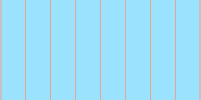 #9be2fe, #eba393 vertical lines, four pixels wide, ninety-five pixels apart