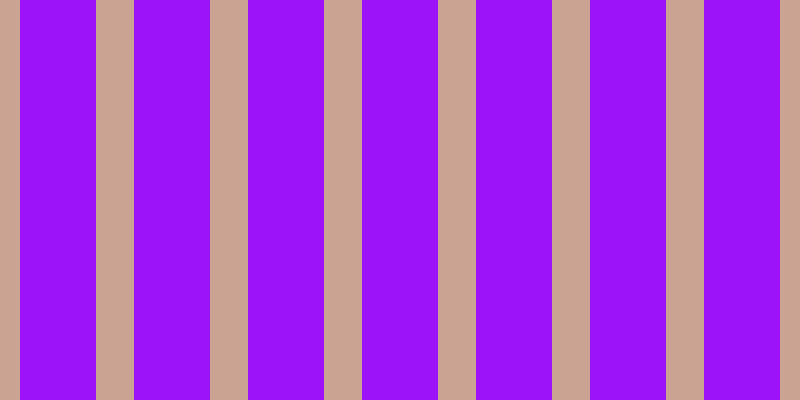 #9c13fa, #caa393 vertical lines, thirty-eight pixels wide, seventy-six pixels apart