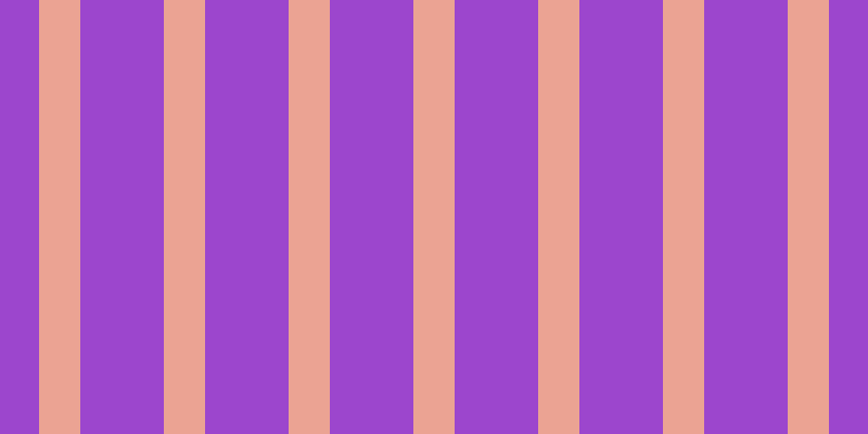 #9c46cd, #eba393 vertical lines, thirty-eight pixels wide, seventy-seven pixels apart