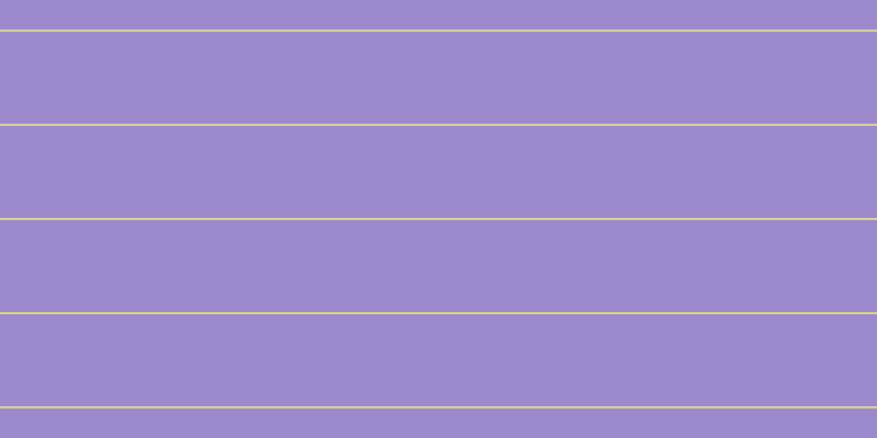 #9c88cd, #dbd393 horizontal lines, two pixels wide, eighty-four pixels apart