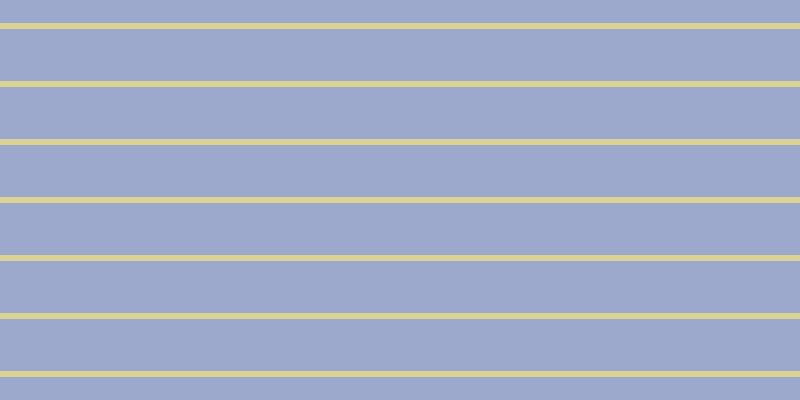 #9ca9cd, #dbd393 horizontal lines, six pixels wide, fifty-two pixels apart