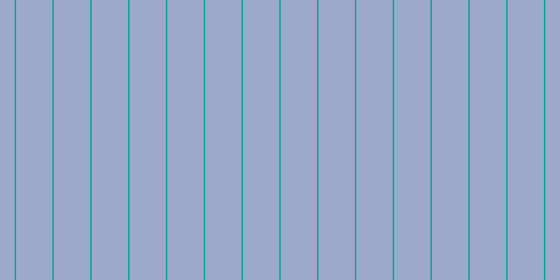 #9ca9cd, #04a393 vertical lines, two pixels wide, fifty-two pixels apart