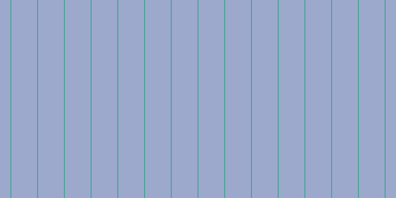 #9ca9cd, #46a393 vertical lines, two pixels wide, fifty-two pixels apart